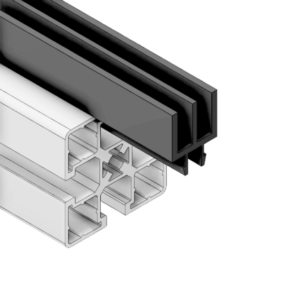 61-220-0 MODULAR SOLUTIONS SLIDE PROFILE 2 CHANNEL SLIDING DOOR PROFILE 2M